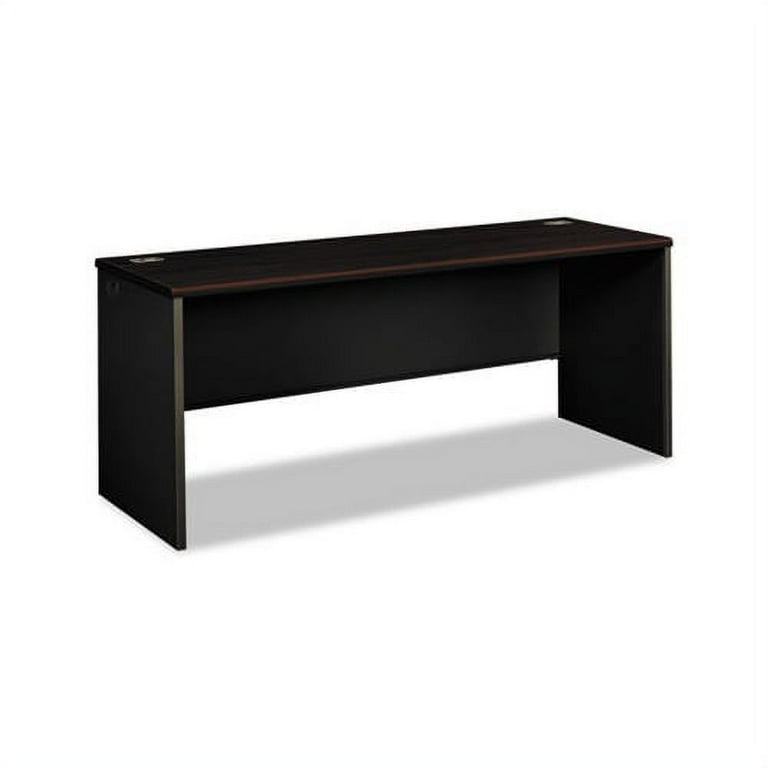38000 Series Desk Shell, 72w x 24d x 29.5h, Mahogany/Charcoal 38000 Series Desk Shell, 72w x 24d x 29.5h, Mahogany/Charcoal