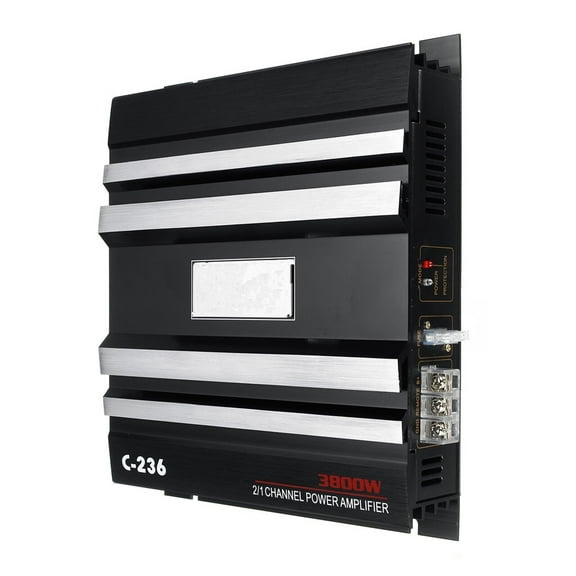 3800W 12V Car Amplifier Multichannel Powerful Car Audio Subwoofer Aluminum Alloy Vehicle Power Stereo Amp Car Sound Amplifiers ,Powerful Sound Quality