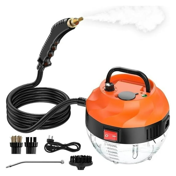 3800W High-Temperature Cleaner for Car Detailing & Multi-Surface Cleaning 221°F Pressurized , 1000ml , 6 Adjustable Settings | Portable Steamer for Car Owners, DIY Enthusiasts