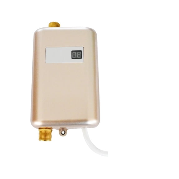 3800W Instant Water Heater Tankless Water Heater Temperature Display Heating Hot Water Shower Kitchen Electric Universal ,Compact Design