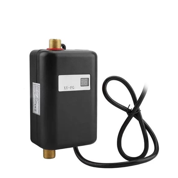 3800W Tankless Electric Water Heater Bathroom Kitchen Instant Water Heater Temperature Display Heating Shower Universal ,Compact Design