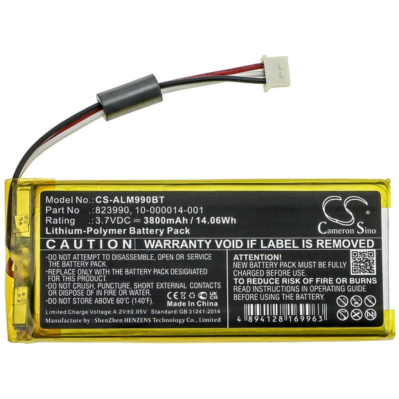 3800mAh ADT 823990 10-000014-001 Battery for Panel SmartThings