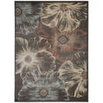 thumbnail image 1 of 3809-0022-BROWN Garda Rectangular Floral Rugs, Brown - 7 ft. 10 in. x 10 ft. 6 in., 1 of 1