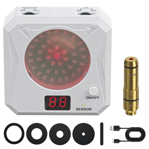 380ACP Dry Fire Laser Training System- All-in-one solution — 5 training difficulty levels — Rechargeable design — Features sound and flash feedback — Multiple mounting options — For shooting practice