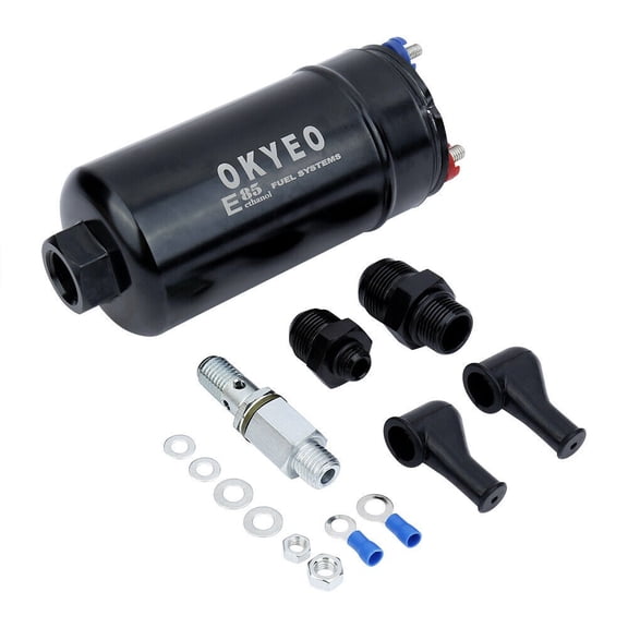 380LPH Inline External Electric Fuel Pump Assembly Compatible with Toyota Supra 1986-1996, 3.0L, Replace# 0580254044