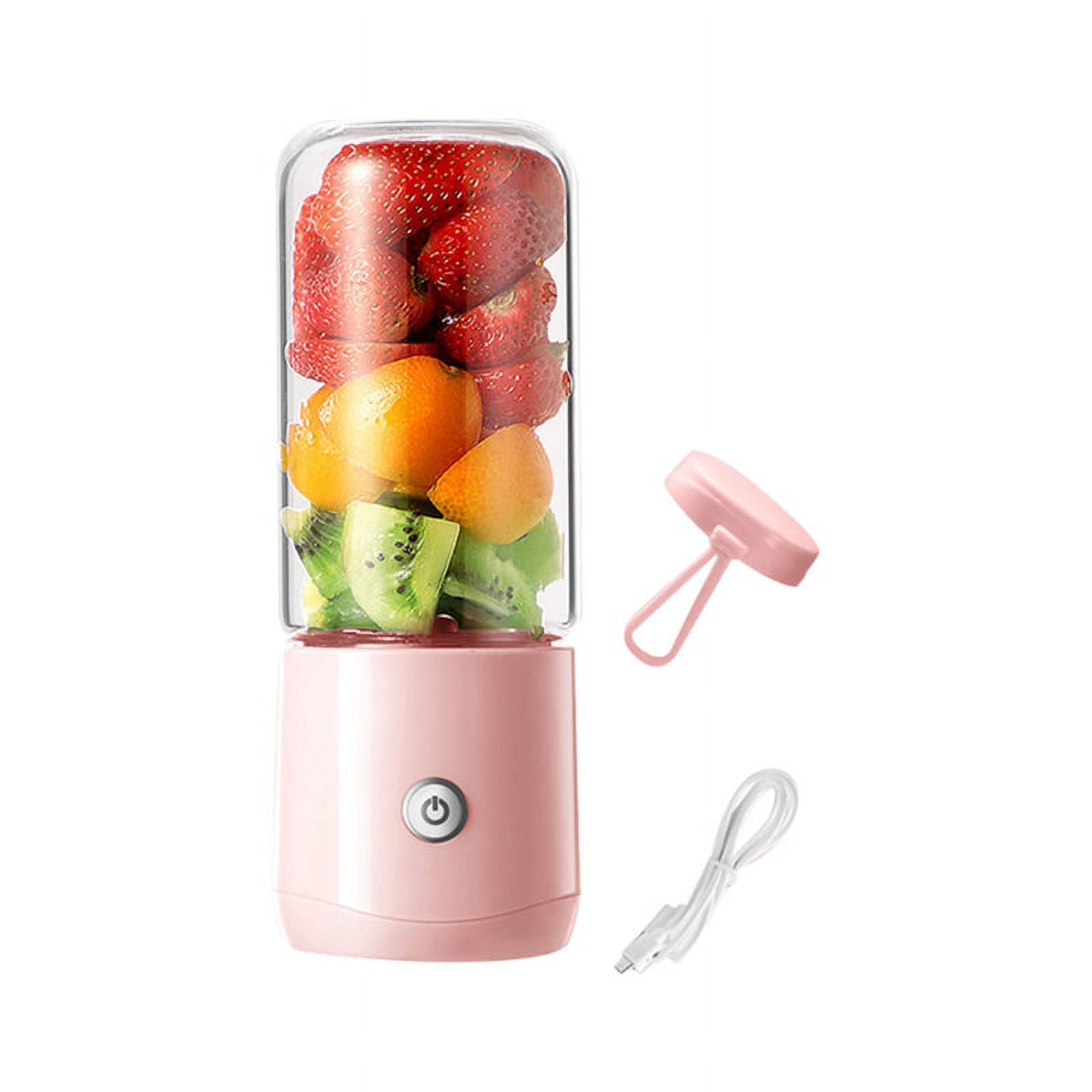 380ML Portable Blender USB Rechargeable Fruit Juicer Cup Mixer Jet Squ 