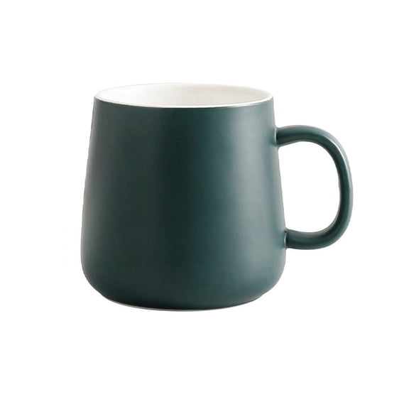 380ML Simple Ceramic Coffee Cup Household Milk Cup Breakfast Cup Office Drinking Cup