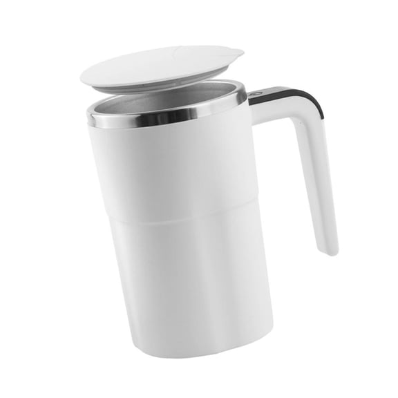 380ML Stirring Mug USB Rechargeable Stainless Steel Electric Coffee Mug Touch Control Intelligent Temperature