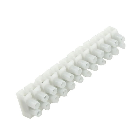 380V 10A Dual Row 12 Position Screw Terminal Barrier Strip Block