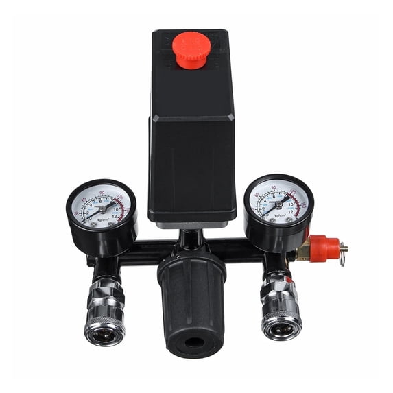 Interrupteur De Pression 90-120 PSI Pour Compresseur D'Air - Métal, Noir, Neuf