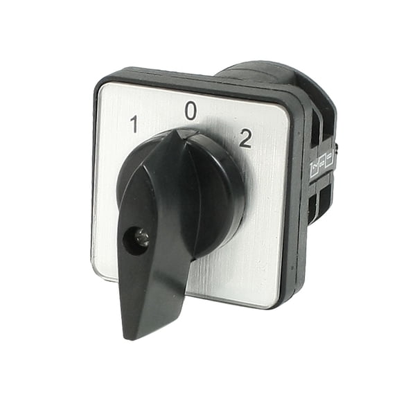 380VAC 10A 8-Terminal 3-Position ON/OFF/ON Latching Rotary Cam Changeover Switch