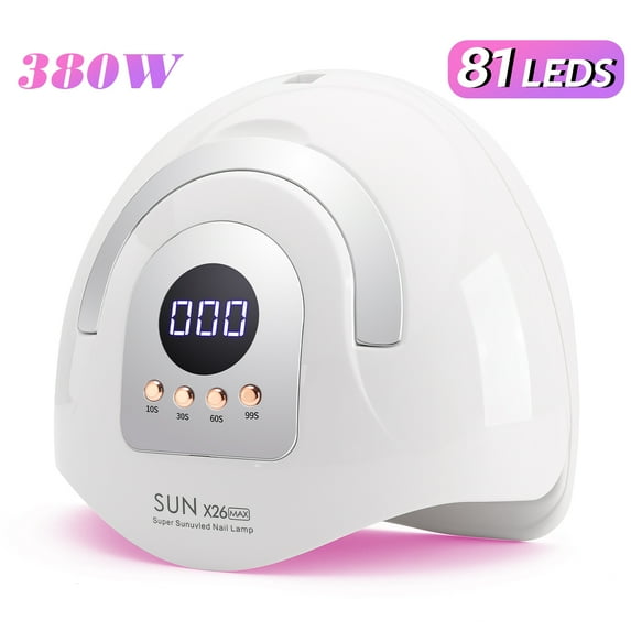380W UV Nail Lamp 81 LEDs Nail Dryer Machine With LCD Screen Quick-drying Manicure Lamp For Curing All Nails Gel Nail Art Tools