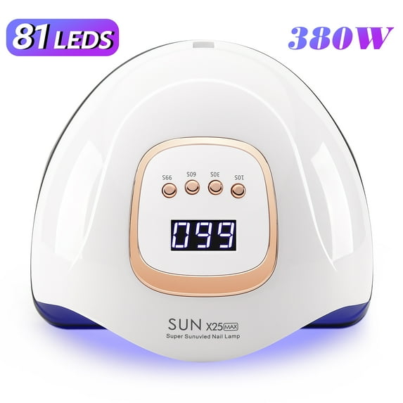 380W UV Nail Lamp 81 LEDs Nail Dryer Machine With LCD Screen Quick-drying Manicure Lamp For Curing All Nails Gel Nail Art Tools