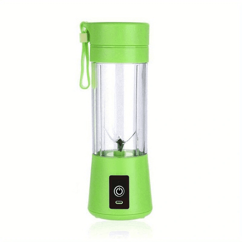 Portable Blender For Smoothies - 380ml Travel Cup, 6 Stainless Steel Blades, USB Rechargeable For Gym & Office