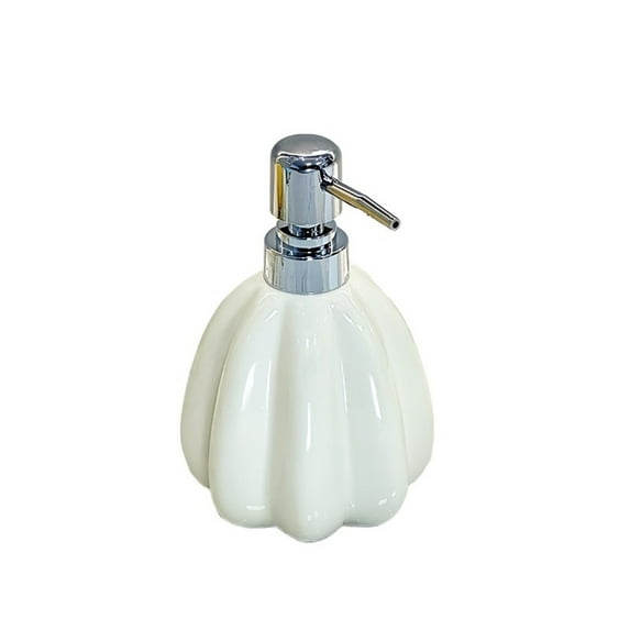 380ml Ceramic Refillable Soap Dispenser For Bathroom Premium Kitchen Liquid Pump Bottles