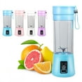 thumbnail image 1 of 380ml Electric Juicer Bottle, Fruit Vegetable Blender, Portable Smoothie Maker Mixer Bottle, Rechargeable Blender Bottle, White, 1 of 9