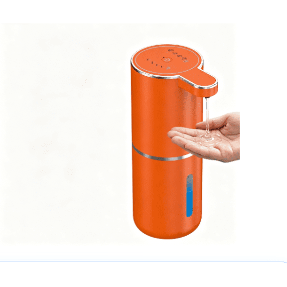 380ml Touchless Automatic Gel Soap Dispenser, USB Rechargeable Wall Mount & Countertop Dual Use ABS Infrared Sensor Hand Sanitizer Dispenser with 4 Adjustable Dispensing Levels
