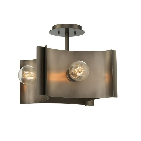 38154-010-Eurofase Lighting-Metallo - 4 Light Semi-Flush Mount  Vintage Nickel Finish with Vintage