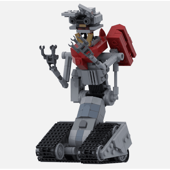 382 PCS Sci-Fi Tracked Robot MOC Building Blocks Collectible Model Brick Toy