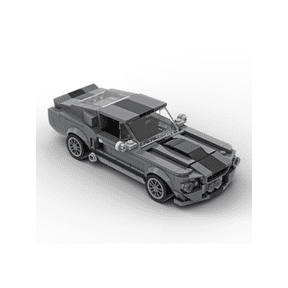 382PCS New MOC Car Model City Highway Mustang Shelby GT500 Children's Educational Building Blocks Gift