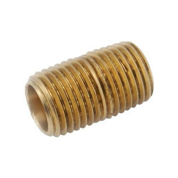38300-0830 Pipe Fitting, Red Brass Nipple, Lead Free, 1/2 x 3-In. - Quantity 5