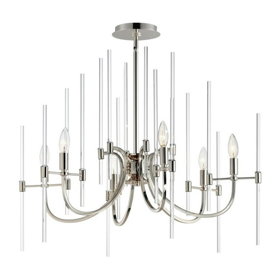 Maxim Lighting - Divine - 6 Light Chandelier In Glam Style-23.5 Inches Tall and