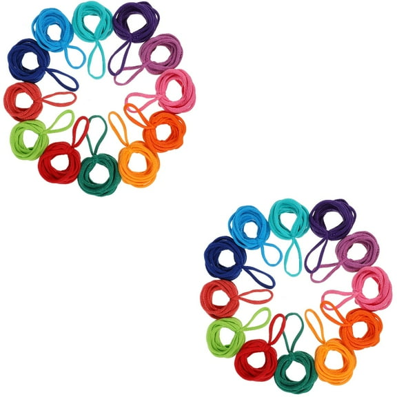 384pcs Loom Potholder Loops Weaving Loom Loops Potholder Refill Elastic Potholder Loops for DIY Crafts Supplies