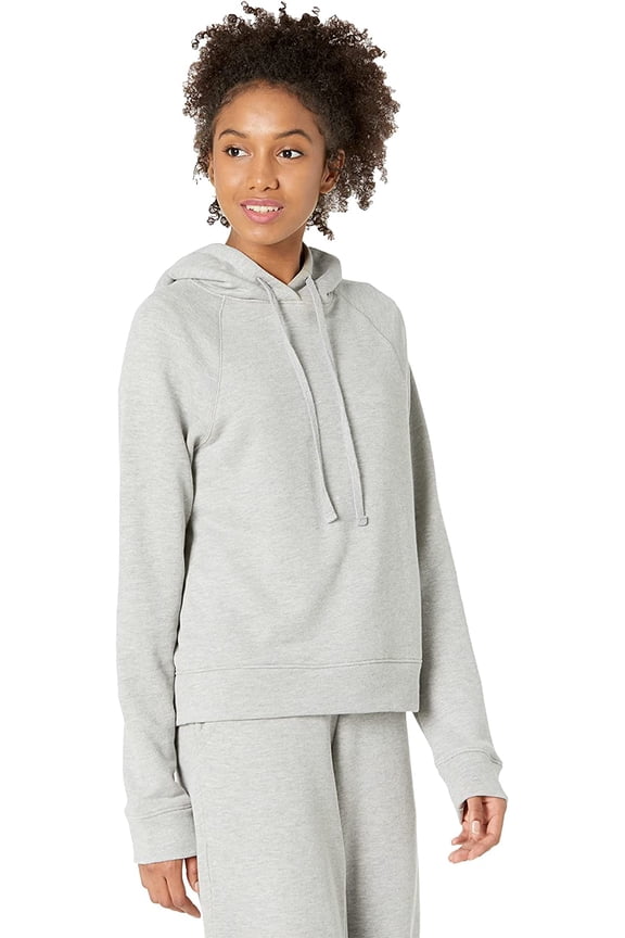 3851MX Hanes Alternative Women's Brooklyn Raglan Hoodie Heather Grey S