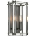 thumbnail image 1 of Langen Square 2-Light Bathroom Vanity Light in Painted Antique Nickel, 1 of 1