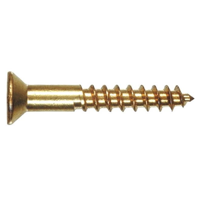 385774 12 x 1.5 in. Brass Wood Screws