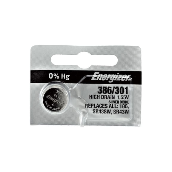386-301Tz 0% Mercury Multi Drain Energizer Watch Battery