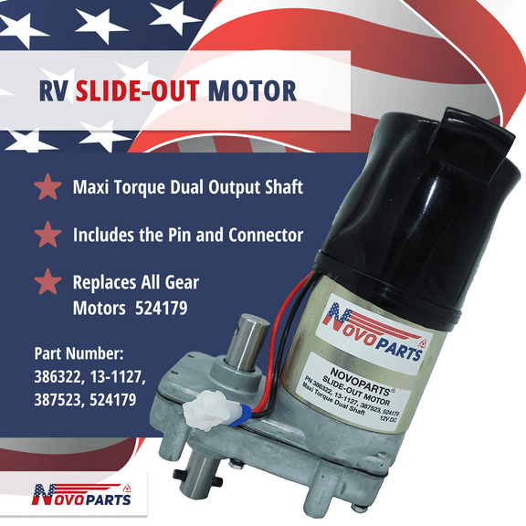 386322 13-1127 387523 524179 RV Slide Out Motor Replacement for Power Gear Slide Out Motor 386322 13-1127 387523 524179 Pin Included US SELLER ONE YEAR WARRANTY FREE REPLACEMENT FAST AND FREE SHIPPING