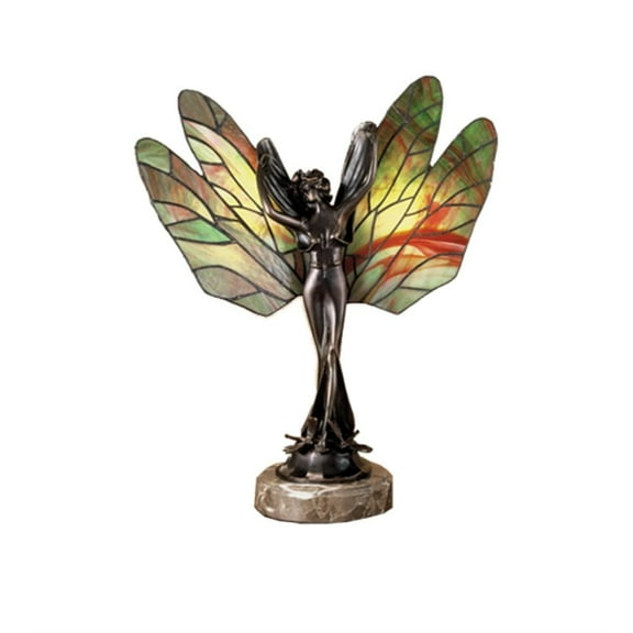 38673 Meyda 21.5"H Dragonfly Lady Accent Lamp