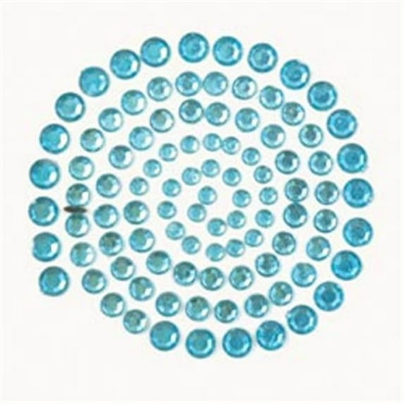 387459 Self-Adhesive Rhinestones 100-Pkg-Aqua