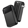 thumbnail image 1 of 38800mAh Portable Charger Power Bank with Built-in Cable and AC Wall Plug,22.5W Fast Charging Battery Pack,Compatible with iPhone/Android with LED Display(Black)-Travel Essentials, 1 of 13