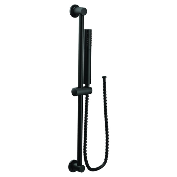 Moen Modern Matte Black Eco-Performance Handshower Handheld Shower with 30-Inch Slide Bar and 69-Inch Metal Hose