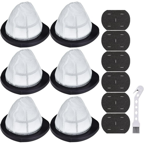 38B1 Filter Replacement for Bissell 3-in-1 Lightweight Stick 38B1 38B1L 1059 Vacuum Cleaner, Compare to Part # 2037423 & 2037424 (6 Pack HEPA & Foam Filters)