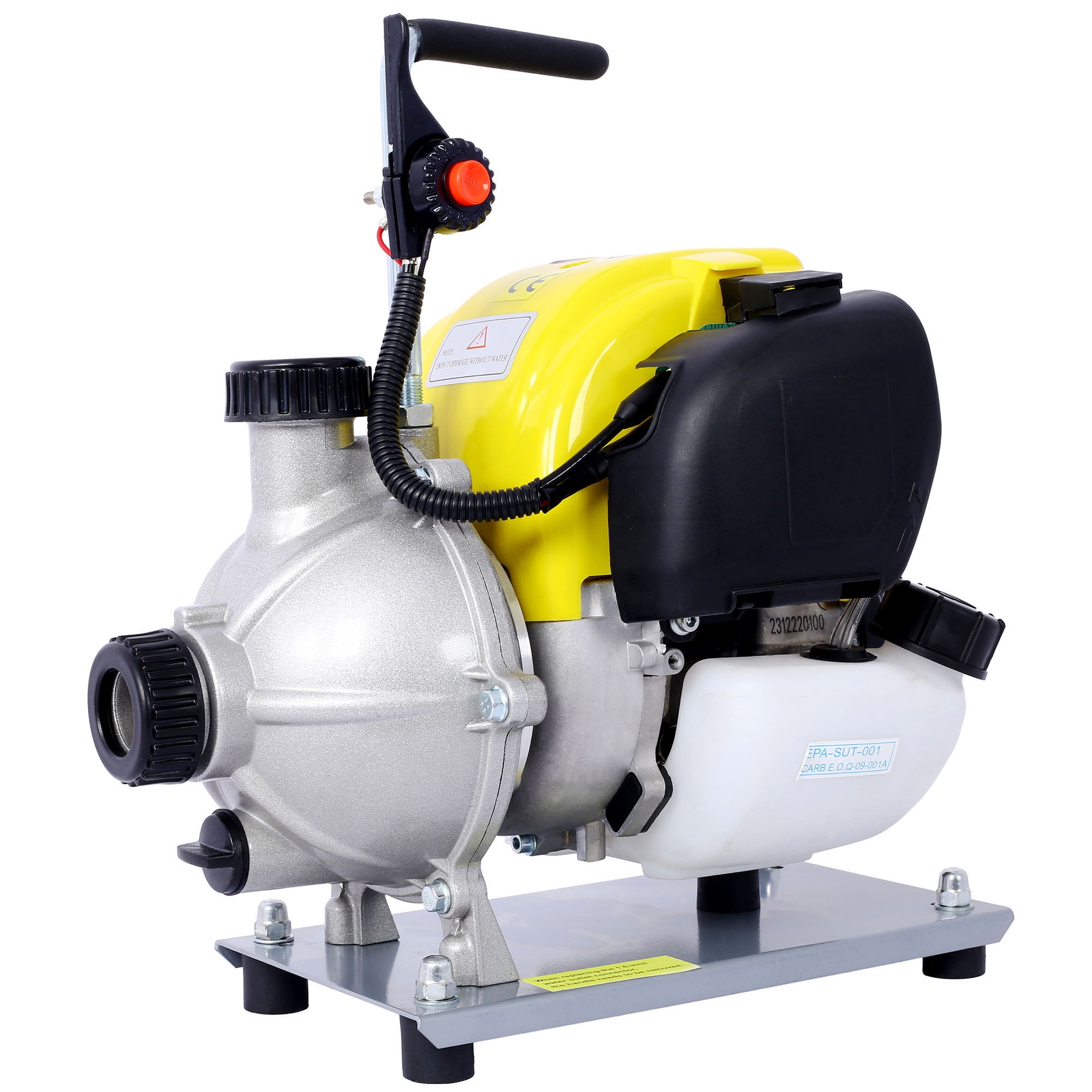 38CC 4-Stroke Gasoline Water Pump 1.5Inch Portable Gas-Powered Water Transfer Pump Commercial Engine Water Pump for Flood Landscaping or Gardening Irrigation 8500r/min