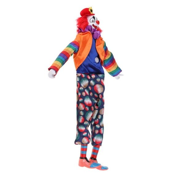 38CM Porcelain Clown Doll with Beautiful Outfit And Ceramic Face, Gift for Clown Lover Collector, Props
