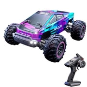 38KM/H High-Speed Off-Road RC Car, 112 Scale Brush Motor RC Crawler wiht LED Lights, 2.4GHz Full-Proportional Control Off-Road Truck for Adults & Enthusiasts