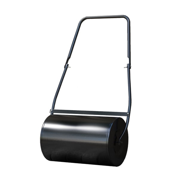 38L Lawn Roller - Heavy Duty Push Tow Roller, Water/Sand Filled, Garden Packer for Seed & Sod - U-Handle