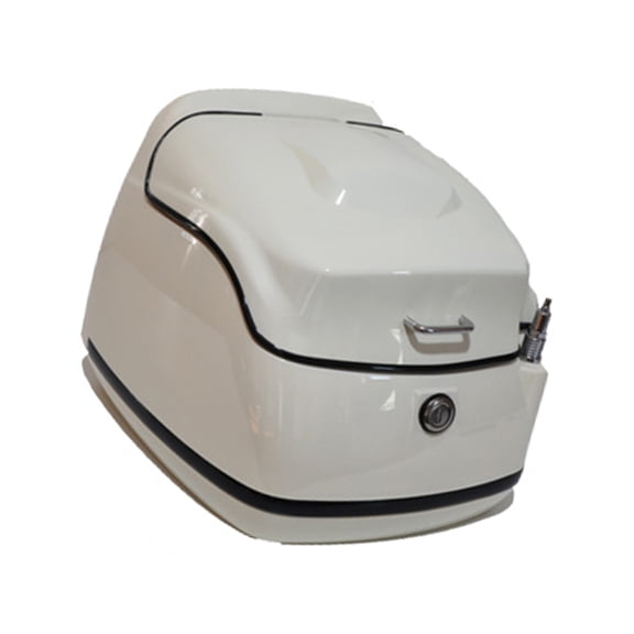 38L Motorcycle Trunk Storage Case Large Capacity Rear Storage Box Vintage Design Waterproof for Long Distance Riding