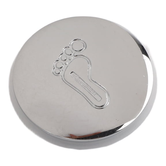 38Mm Chrome Basin Waste, Click Clack Sink Stopper For Bathroom Sink And Bathtub, Metal Push Button Drain Cover Replacement