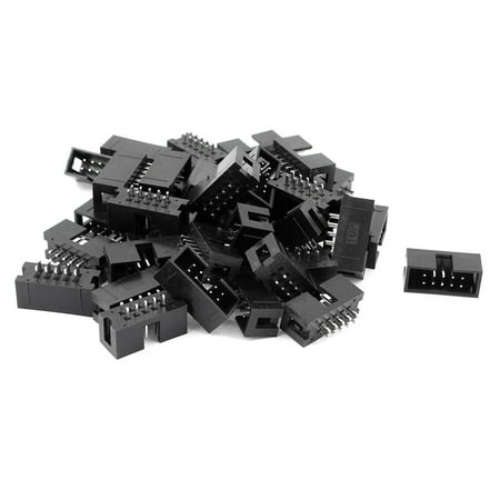 38Pcs 2*5 10Pin PCB Box Header IDC Male Socket Straight Connector 2.54mm Pitch