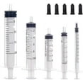 thumbnail image 1 of 38Pcs Plastic Luer Lock Syringe without Needle and 40Pcs Caps Syringes Including 5 Mixed Size(1ml 3ml 5ml 10ml 20m) Suitable for Glue Dispensing Pet Feeding Watering Refilling, 1 of 7