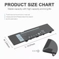 thumbnail image 1 of 38Wh F62G0 Battery For Dell Inspiron 13 7000 7370 7373 7380 7386 5370 P83G P87G, 1 of 4