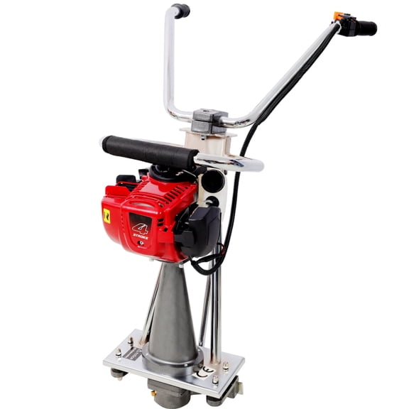 38cc 4 Stroke Gas Concrete Power Screed, Cement Finishing Vibrating Motor, 7000 VPM, Machine Only, Silver