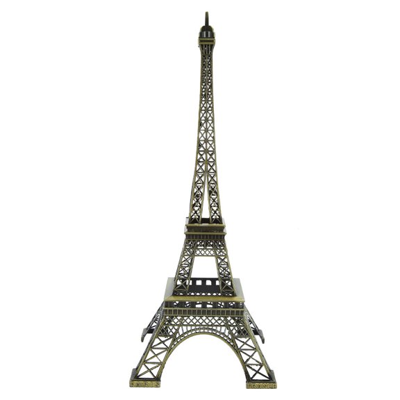 38cm Vintage Style France Paris Eiffel Tower Iron Craft Architecture Model Desktop Home Decoration Art Gift, Bronze