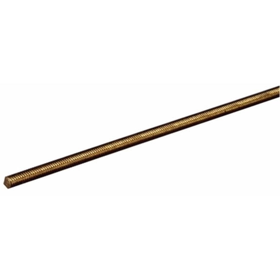 38in.-16 X 12in. Threaded Rod NF Brass