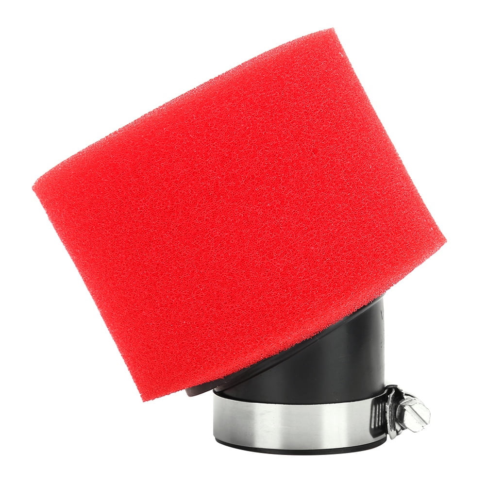 38mm/1.5in 45 Angled Foam Air Filter Capsule Cleaner for CRF50 XR50 CRF ATV PIT DIRT BIKE 110cc 125cc Red